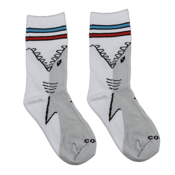 Odd Sox Shark Attack Big Kids Crew Socks