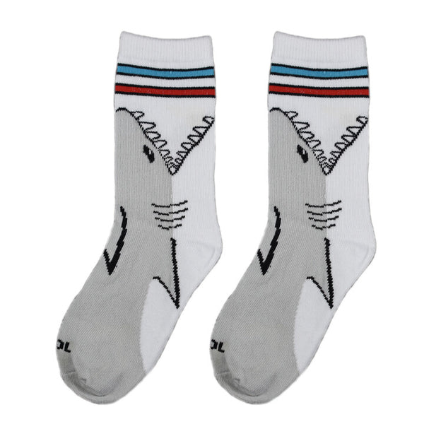 odd sox Shark Attack Big Kids Crew Socks