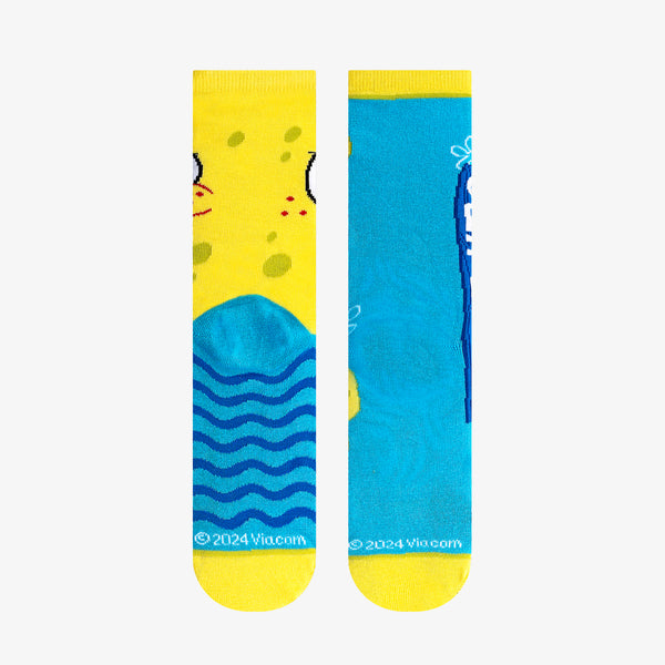 Odd Sox SpongeBob Big Face Big Kids Crew Socks