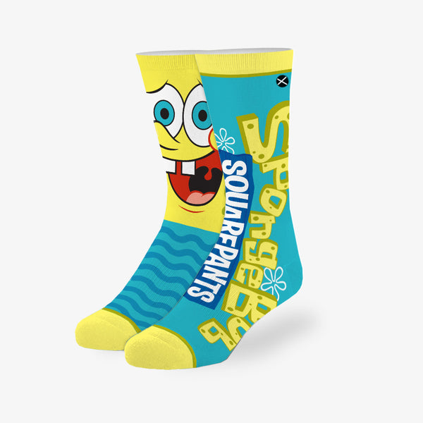 odd sox SpongeBob Big Face Big Kids Crew Socks