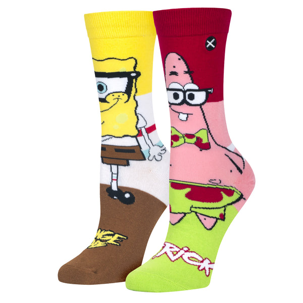 odd sox SpongeBob NerdPants Men's Crew Socks