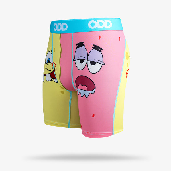 Odd Sox SpongeBob & Patrick Split Men's Boxer Briefs