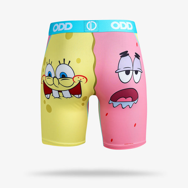 Odd Sox SpongeBob & Patrick Split Men's Boxer Briefs