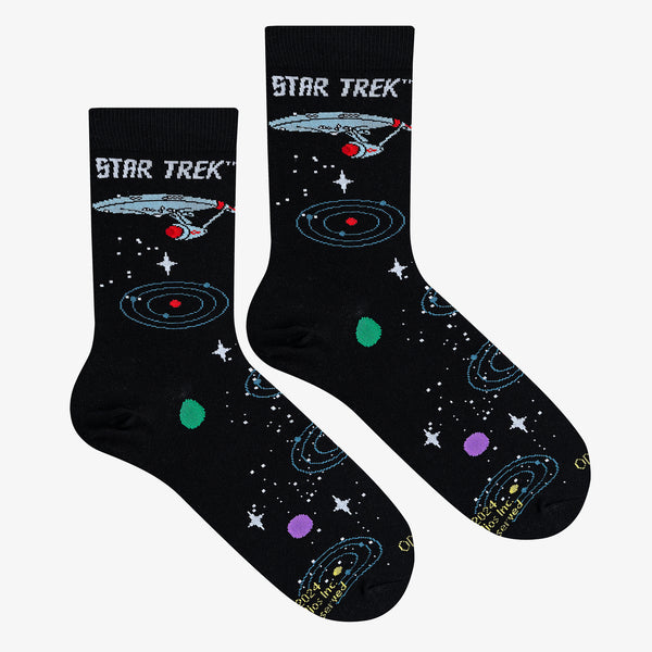 Odd Sox Star Trek Space Travel Men's Crew Socks