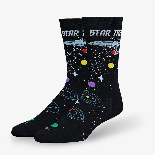 odd sox Star Trek Space Travel Men's Crew Socks