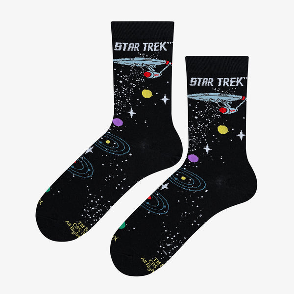 Odd Sox Star Trek Space Travel Women's Crew Socks