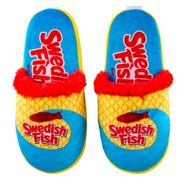 Odd Sox Swedish Fish Fuzzy Slip-On Slippers