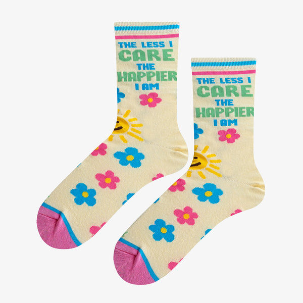 Odd Sox The Less I Care Women's Crew Socks