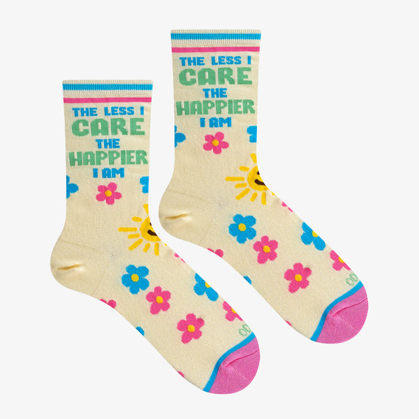 Odd Sox The Less I Care Women's Crew Socks