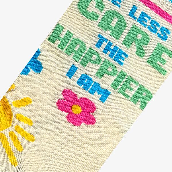 Odd Sox The Less I Care Women's Crew Socks