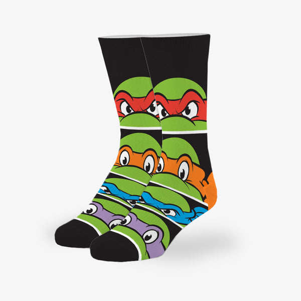 odd sox TMNT Masks Big Kids Crew Socks