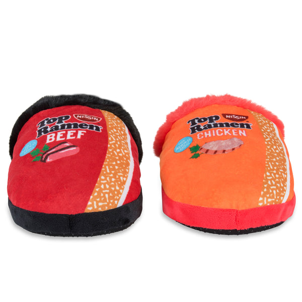 Odd Sox Top Ramen Fuzzy Slip-On Slippers