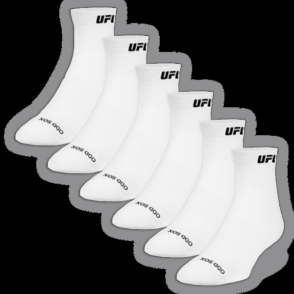 odd sox UFC Logo Men's Quarter Socks - 6-Pack