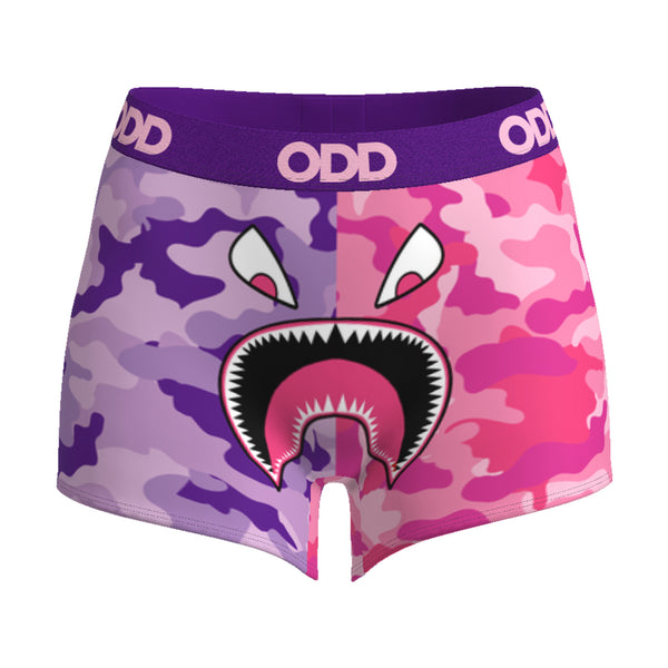 odd sox Warplane Camo Women's Boy Shorts
