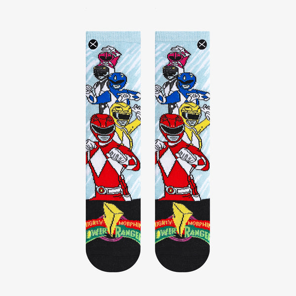 Odd Sox Power Rangers Assembled Big Kids Crew Socks