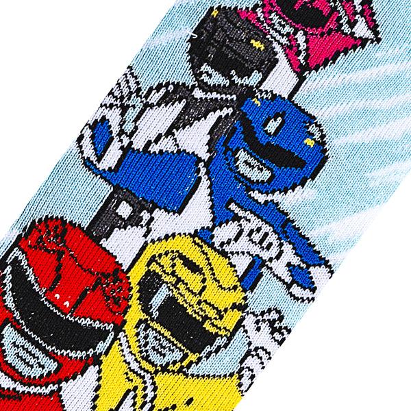 Odd Sox Power Rangers Assembled Big Kids Crew Socks