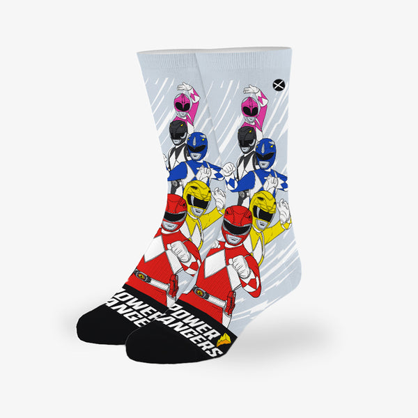 odd sox Power Rangers Assembled Big Kids Crew Socks