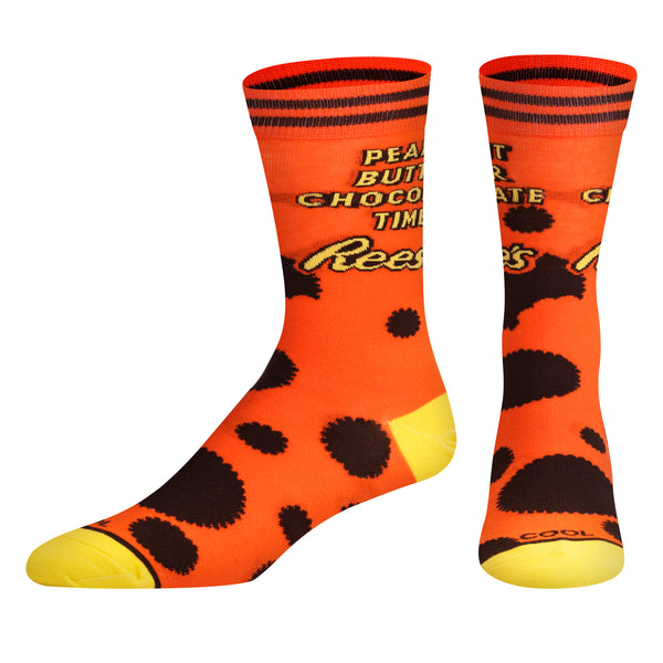 Odd Sox Reese's Peanut Butter Chocolate Time Men's Crew Socks