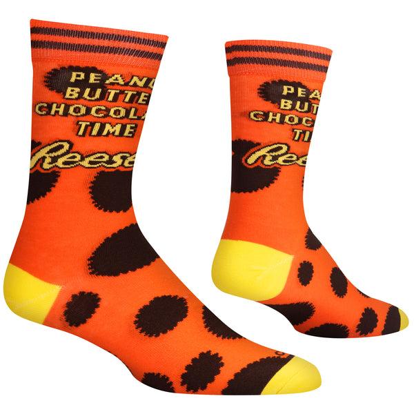 Odd Sox Reese's Peanut Butter Chocolate Time Men's Crew Socks