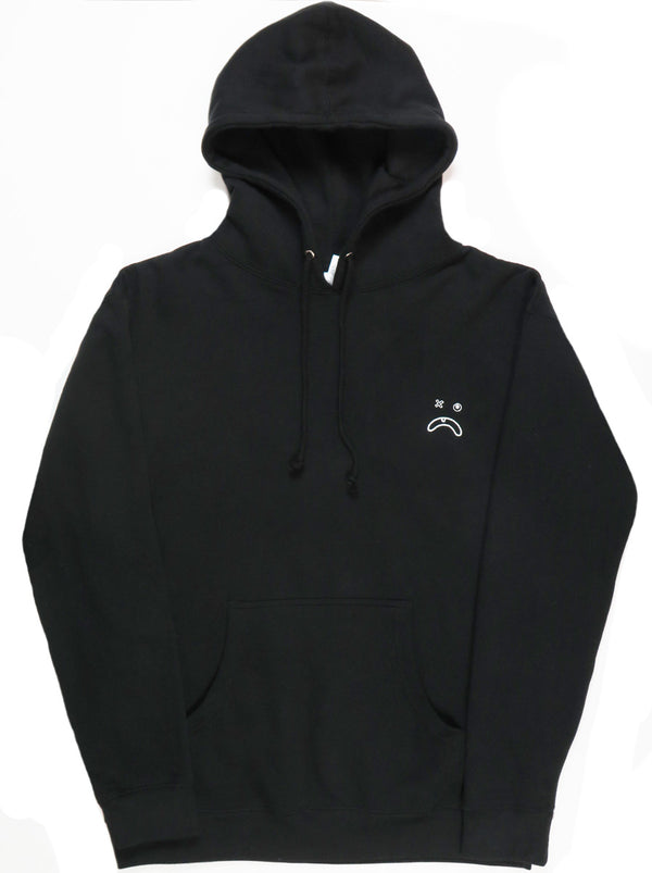 odin new york Embroidered Frown Hoodie