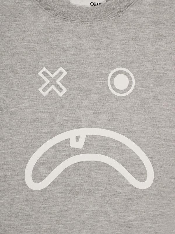 Odin New York Frown Face Screened Crewneck