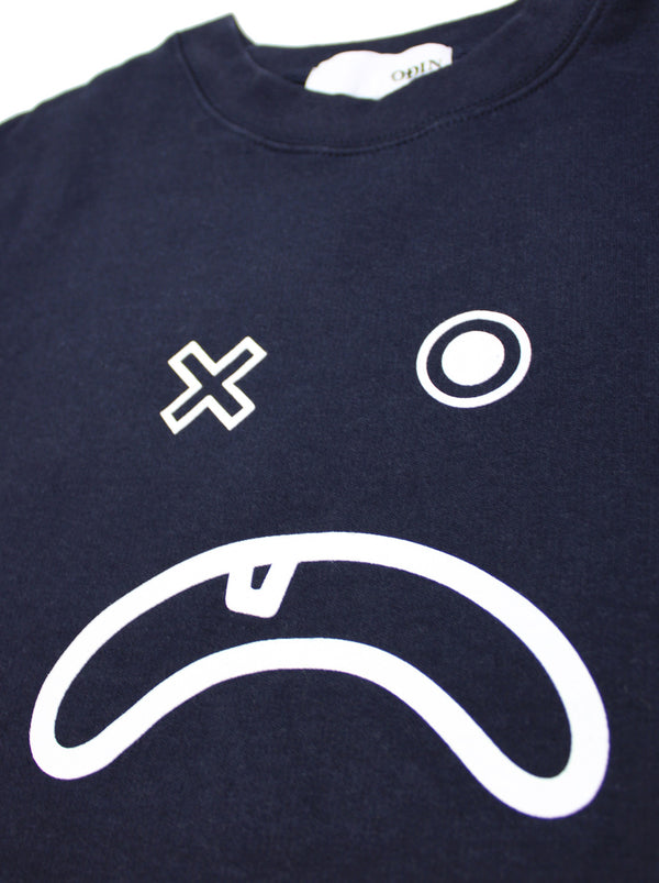 Odin New York Frown Face Screened Crewneck