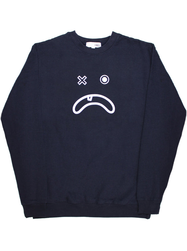 odin new york Frown Face Screened Crewneck