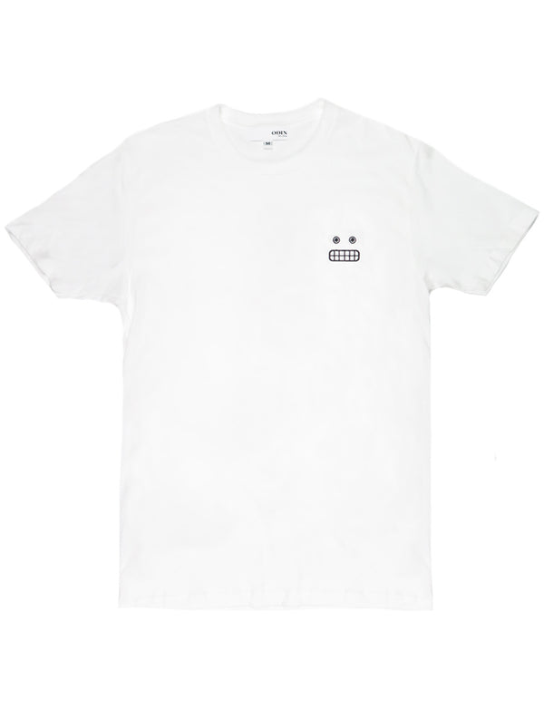 odin new york Grin Face Embroidered Tee