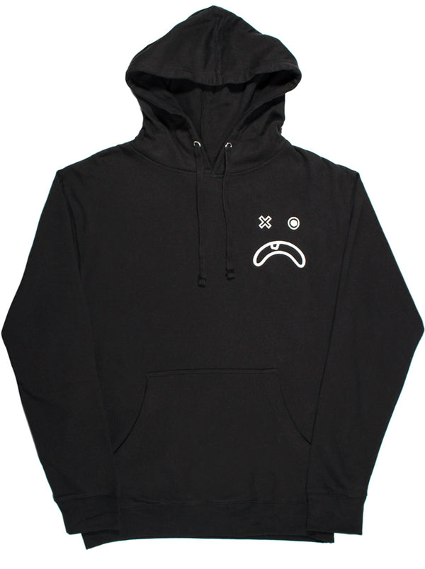 odin new york Large Embroidered Frown Hoodie