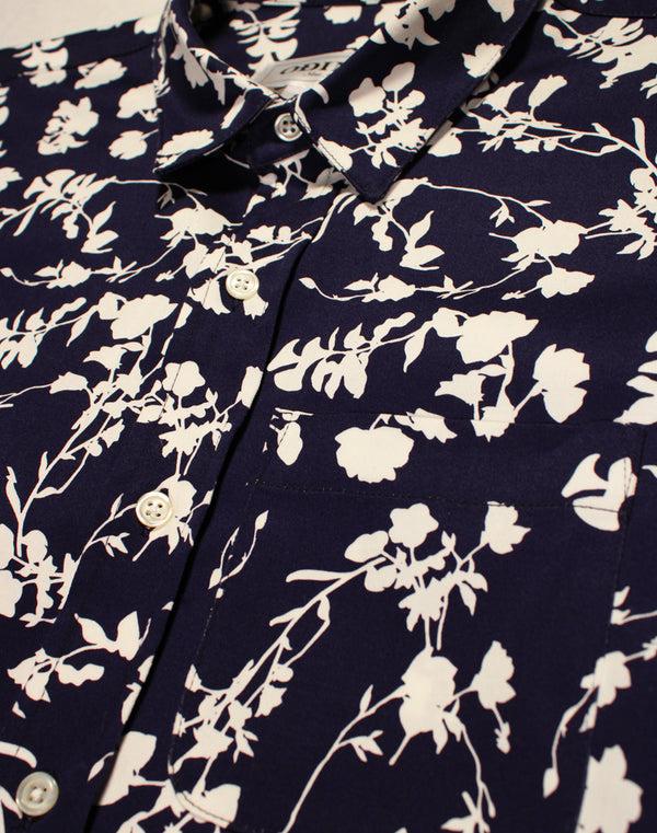 Odin New York Navy Floral Short Sleeve Shirt
