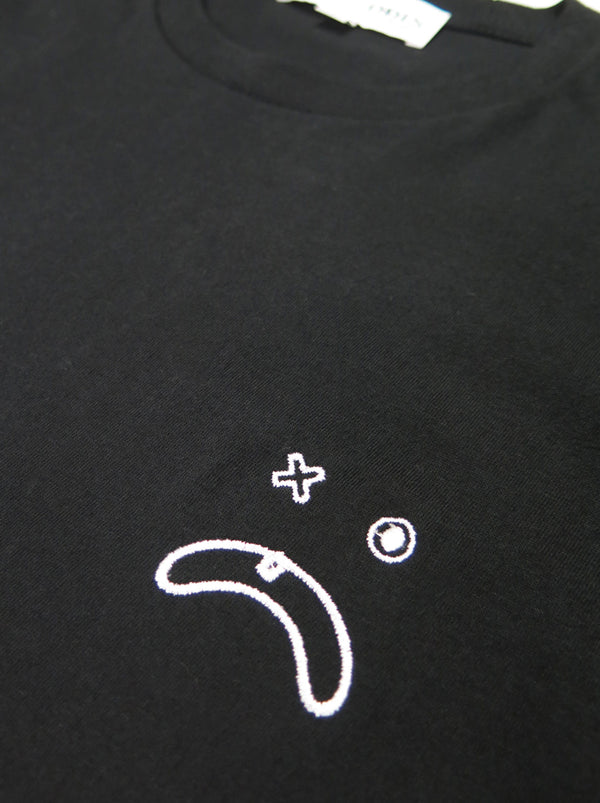 Odin New York Sad Face Embroidered Tee