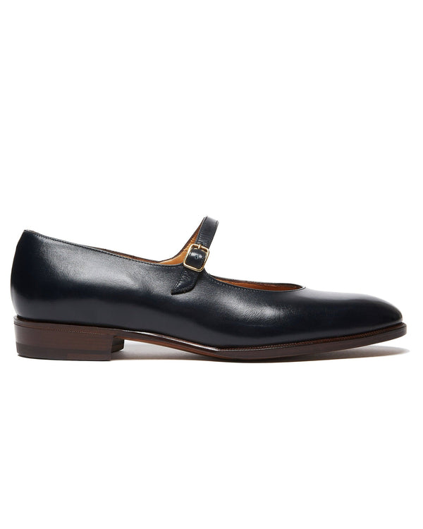 Officina Del Poggio Enzo Bonafe For ODP Classic Mary Jane - Black Leather