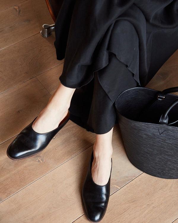 officina del poggio Enzo Bonafe for ODP Classic Sabot - Black Leather