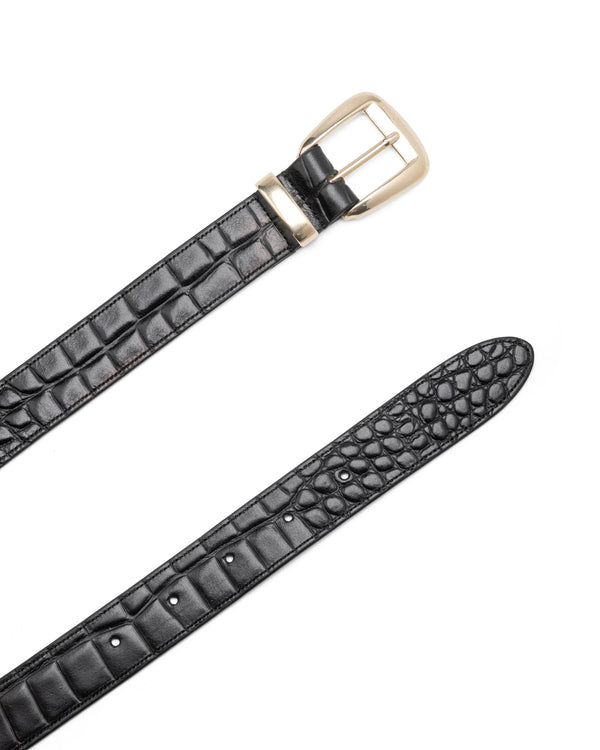 Officina Del Poggio Milano Belt - 30mm - Croc-Embossed Leather