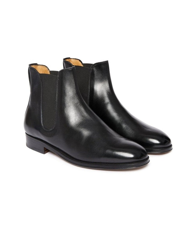 Officina Del Poggio ODP Classic Chelsea Boot - Black Leather