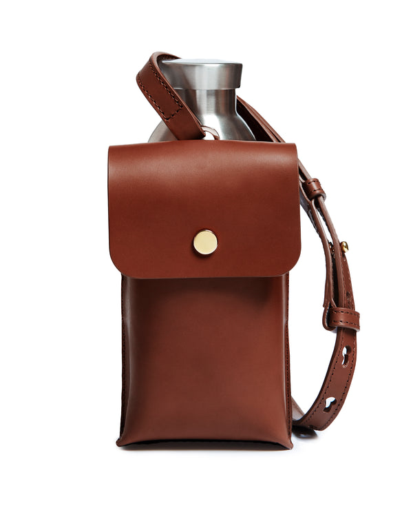 Officina Del Poggio ODP Leather Bottle Bag With Pocket And Bottle