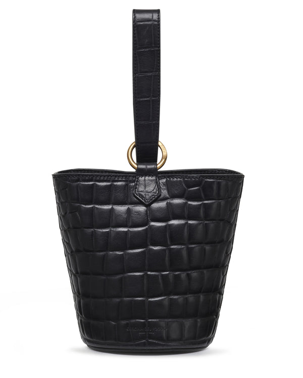 officina del poggio ODP Mini Leather Wristlet Sling Bag