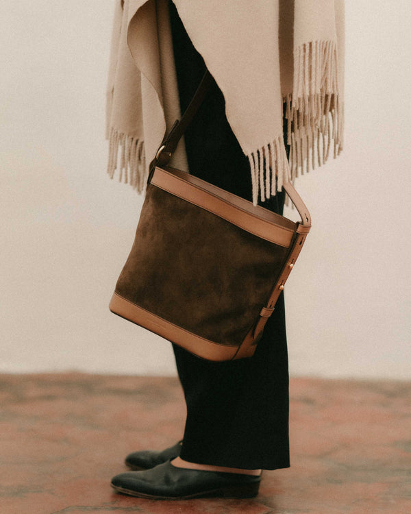 officina del poggio ODP Medium Bucket Bag - Suede