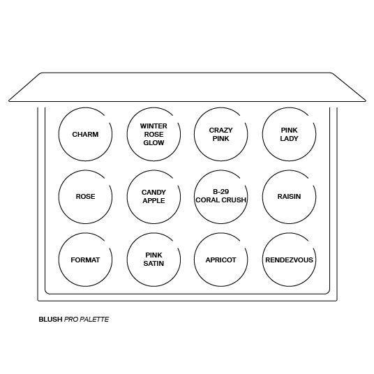 Ofra Cosmetics Pro Palette - Blush