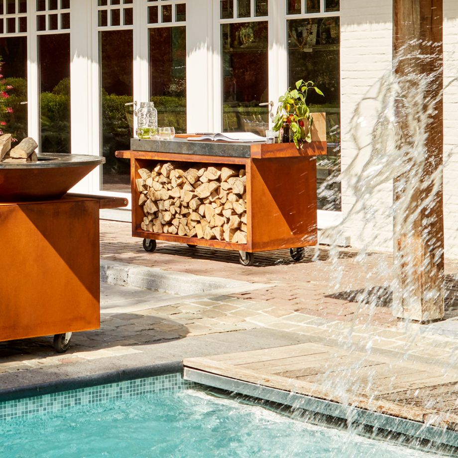 Ofyr Mise En Place Table Corten 135 PRO Dark Grey Ceramic