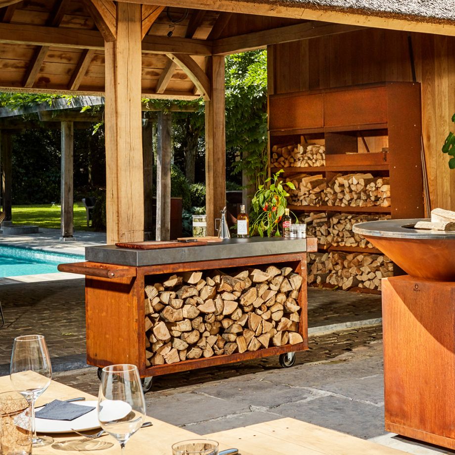 Ofyr Mise En Place Table Corten 135 PRO Dark Grey Ceramic