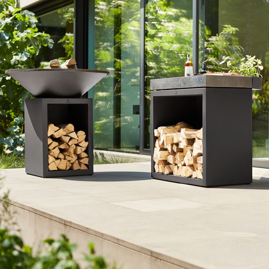 Ofyr OFYR Butcher Block Storage 90 Black Dark Grey Ceramic