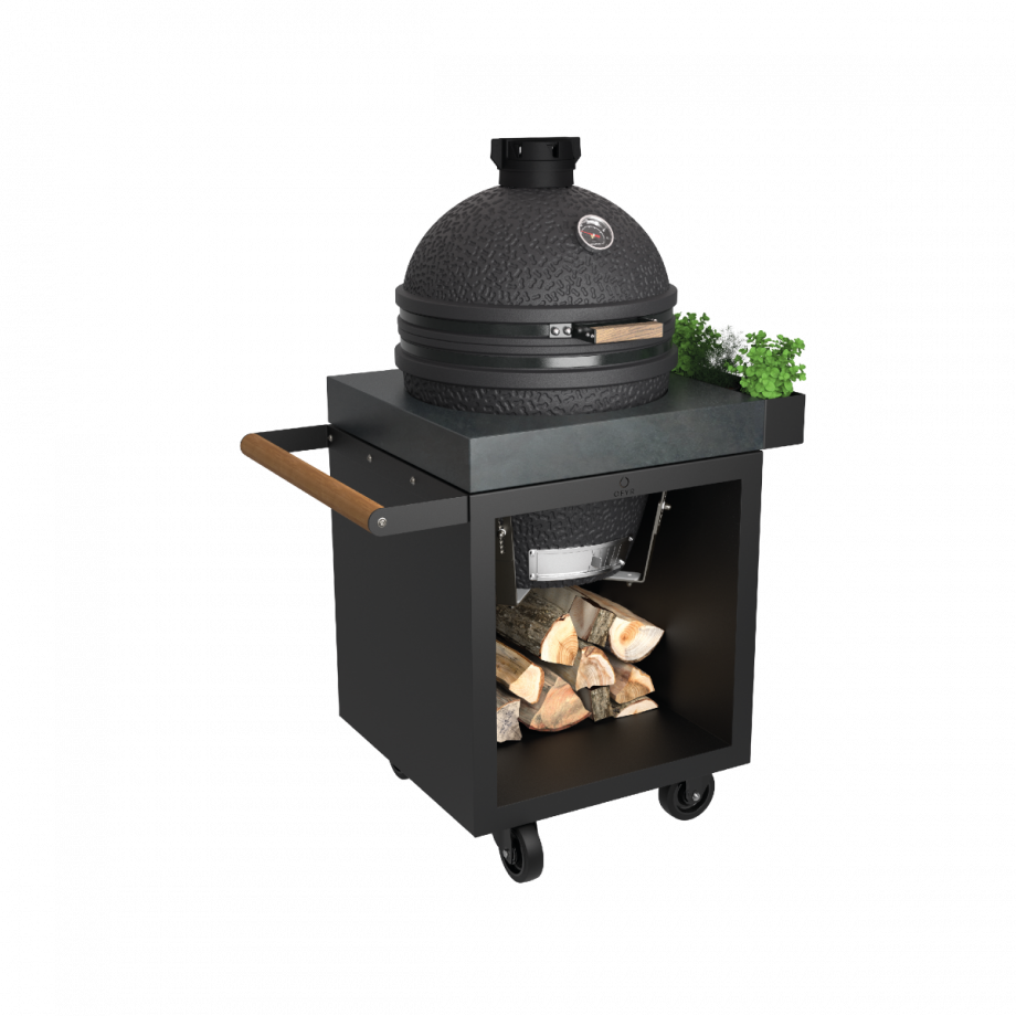 ofyr OFYR Kamado Table Black 65 PRO Concrete The Bastard