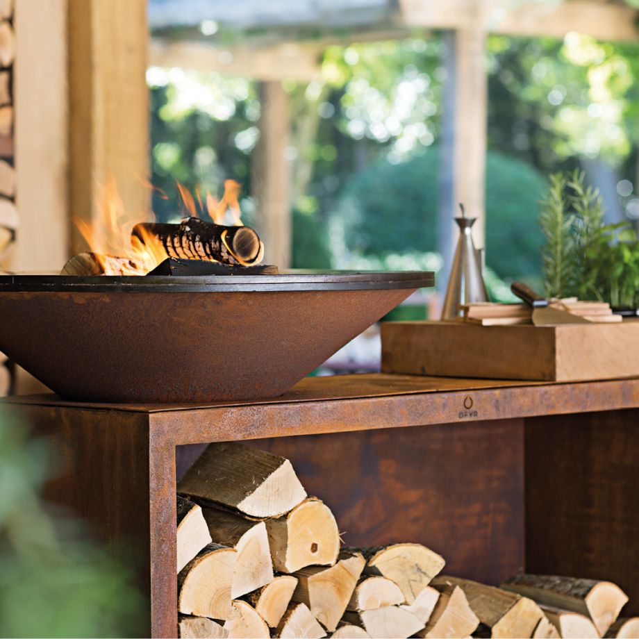 Ofyr OFYR Island Corten 100 Teak Wood