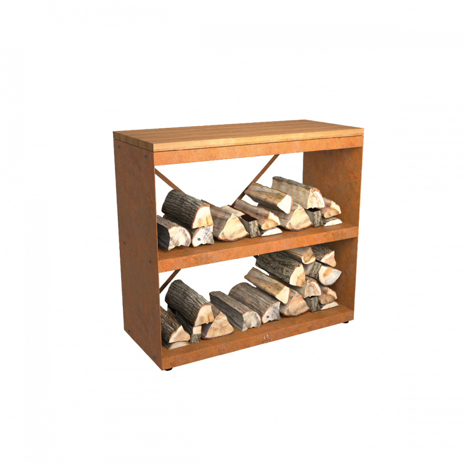 ofyr Wood Storage Corten Dressoir