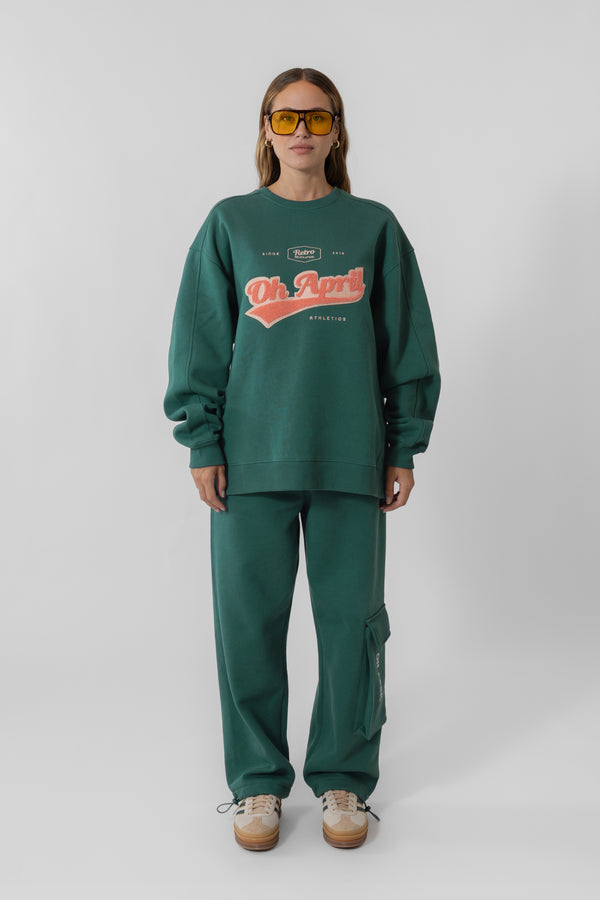 Oh April Ivo Sweatshirt Retro OH APRIL Forest Green