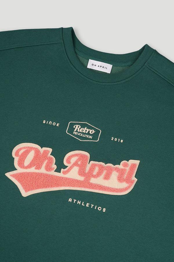Oh April Ivo Sweatshirt Retro OH APRIL Forest Green