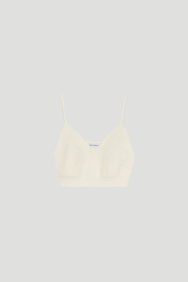 oh april Aji Knit Top Creme
