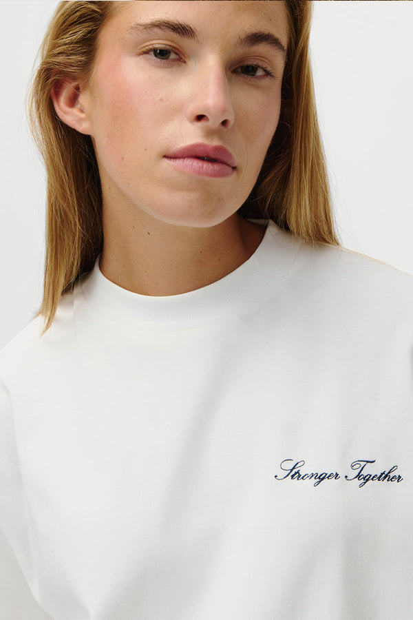 Oh April Amara T-Shirt Stronger Off White