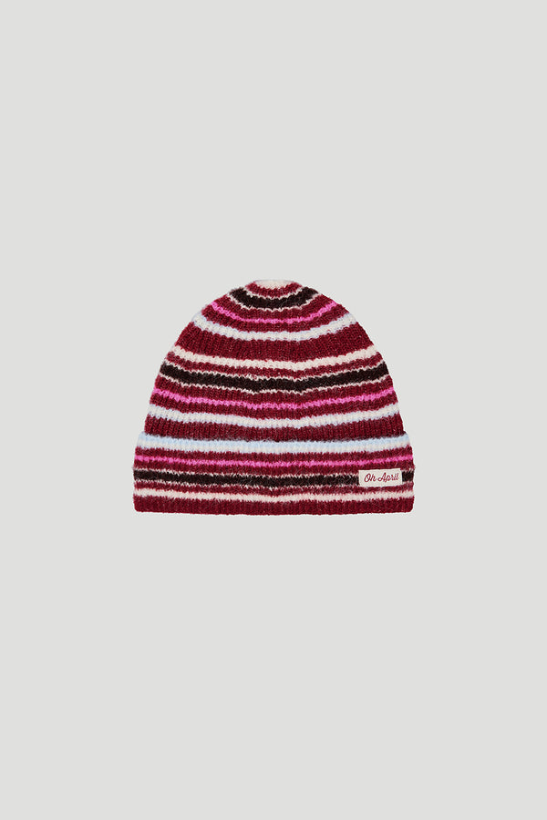 Oh April Arlo Beanie Multicolor Stripe